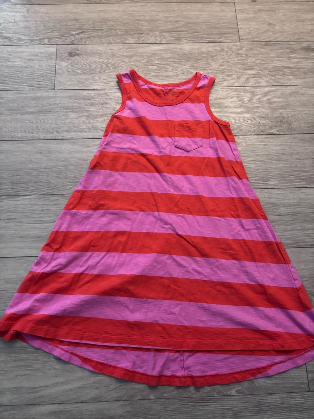 GAP Striped Sleeveless Dress in Pink & Red